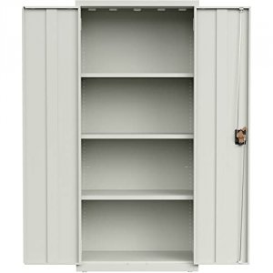 Lorell LLR 69830LGY Slimline Storage Cabinet - 30 X 42 X 66 - 4 X Shel