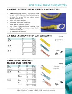 Ancor 314299 16-14 Gauge - 8 Heat Shrink Spade Terminals - 100-pack