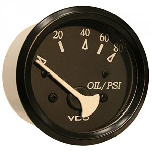 Vdo 350-11800 Allentare Black 80psi Oil Pressure Gauge - Use W-marine 