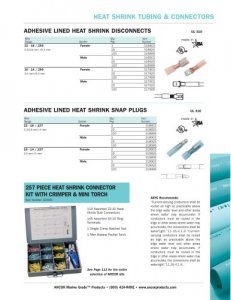 Ancor 317925 16-14 Male Heatshrink Disconnects - 25-pack