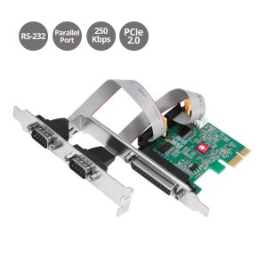 Siig JJ-E20411-S1 Io Jj-e20411-s1 Dp Cyber 2s1p Pcie Card Two Rs-232 S