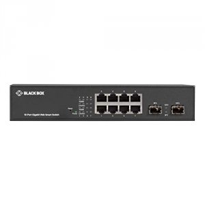 Black LGB710A Gigabit Web Smart Switch 10 Port Us Intl Not Japan