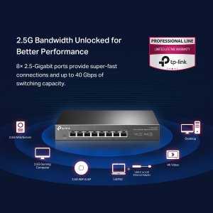 Tplink TL-SG108-M2 Tp-link Switch Tl-sg108-m2 8-port 2.5g Multi-gigabi