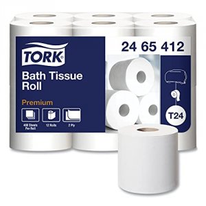 Essity 2465412 Tissue,prem Bath,12pk,wh