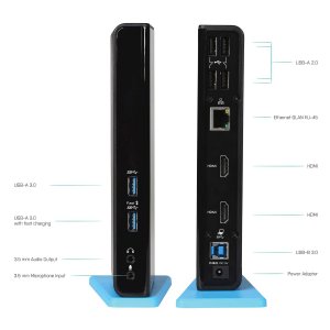 Itec U3DUALHDMIDOCKUS Usb-c Metal Nano 3xdisplay Dock Pd 100w