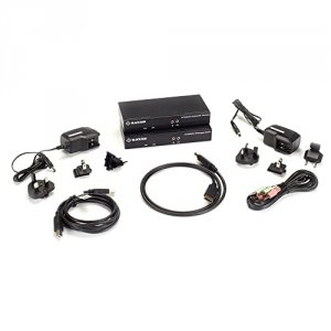 Black KVXLCDP-100 Kvm Extender Catx - 4k Sh Dp