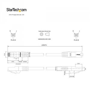 Startech N6LPATCH6INGR 6in Cat6 Gray Snagless