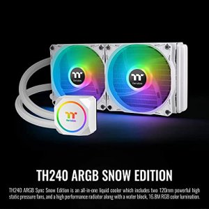 Thermaltake CL-W301-PL12SW-B Th240 Argb Cooler White, Lga1700 Ready