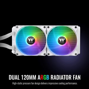 Thermaltake CL-W301-PL12SW-B Th240 Argb Cooler White, Lga1700 Ready