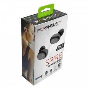 Morpheus TW1500B Spire True Wireless Earbuds Blk