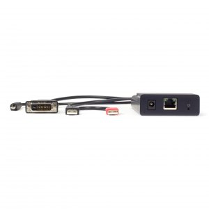 Black EMD200DV-T 12-inch Usb Type A Female Adapter With Audio And Vide