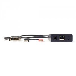 Black EMD200DV-T 12-inch Usb Type A Female Adapter With Audio And Vide