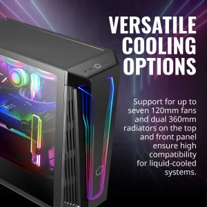 Cooler MB540-KGNN-S00 Cs Mb540-kgnn-s00 Masterbox 540 Argb Tempered Gl