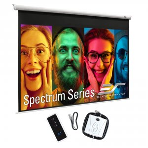 Elitescreens ELECTRIC84V 84 Electric Screen White Top