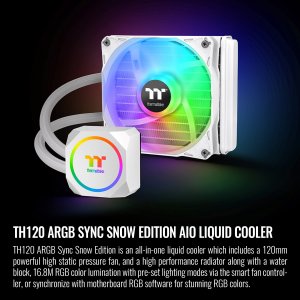 Thermaltake CL-W346-PL12SW-A Th120 Argb Cooler White, Lga1700 Ready