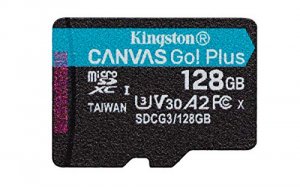 Kingston SDCG3/128GBSP 128gb Microsdxc Canvas Go Plus 170r A2