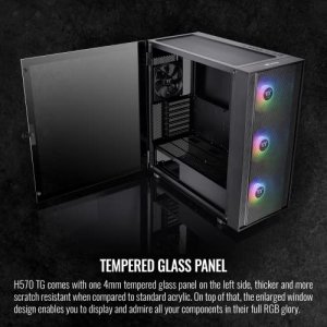 Thermaltake CA-1T9-00M1WN-00 H570 Tg Black Computer Case