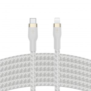 Belkin CAA011BT3MWH Usb-c To Ltg,braid Sil,3m, Wht