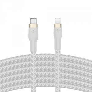 Belkin CAA011BT3MWH Usb-c To Ltg,braid Sil,3m, Wht