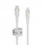 Belkin CAA011BT3MWH Usb-c To Ltg,braid Sil,3m, Wht