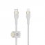 Belkin CAA011BT3MWH Usb-c To Ltg,braid Sil,3m, Wht