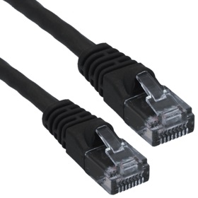 Wavenet WAV-6E04UMBK-PC-01 Cat6 Patch Cord Booted 1' Black