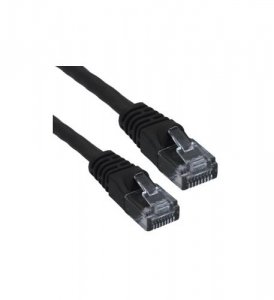 Wavenet WAV-6E04UMBK-PC-01 Cat6 Patch Cord Booted 1' Black