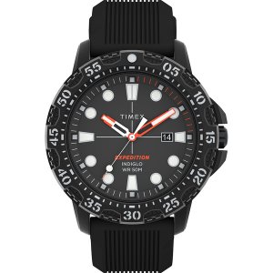 Timex TW4B25500 Expedition Gallatin - Black Dial Amp; Black Silicone S