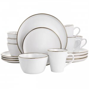 Elama ELM-ARTHUR16 Arthur 16 Piece Stoneware Dinnerware Set In Matte W