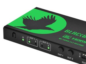 Monoprice 44438 Blackbird 2x2 Hdmi Matrix With Audio Extraction_ Hdmi 