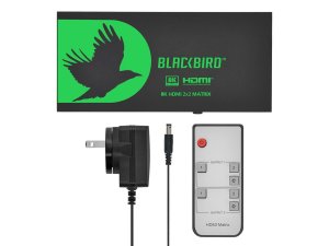 Monoprice 44438 Blackbird 2x2 Hdmi Matrix With Audio Extraction_ Hdmi 