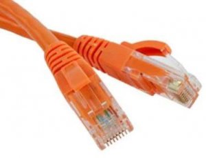 Wavenet WAV-5E04UMOR-PC-01 Cat5e Patch Cord 1ft Orange