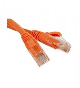 Wavenet WAV-5E04UMOR-PC-01 Cat5e Patch Cord 1ft Orange