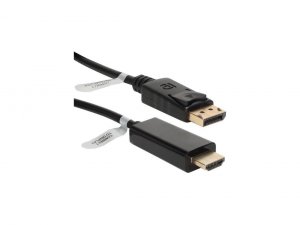 Qvs 3K6398 6ft Displayport To Hdmi Digital A-v Cable - Displayport-hdm