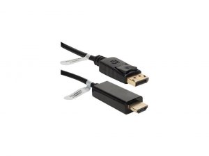 Qvs 3K6398 6ft Displayport To Hdmi Digital A-v Cable - Displayport-hdm