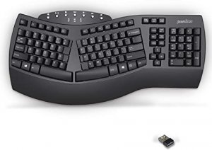 Perixx 11354 Periboard 612 Wireless Ergonomic Split Keyboard With Dual