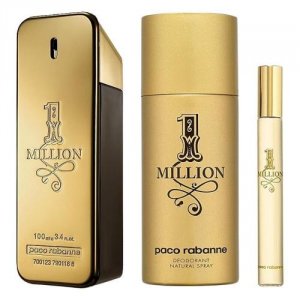 Puig PACO65172972 Paco One Million 3 Pcs Set: 3.4 Eau De Toilette Spra