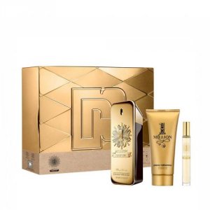 Puig PACO65179490 Paco One Million Parfum 3 Pcs Set: 3.4 Parfum Spray 