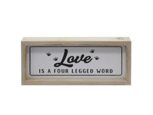 Bulk AB805 Love Is A Four Legged Word Decorative Wooden Sign