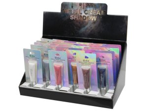 Bulk AC212 Metallic Cream Eyeshadow In Countertop Display