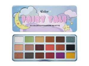 Bulk AC222 Fairy Tale 18 Color Eyeshadow Palette In Tin Case