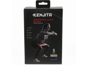 Bulk AB677 Kenjita 5 Pack Resistance Loop Workout Bands