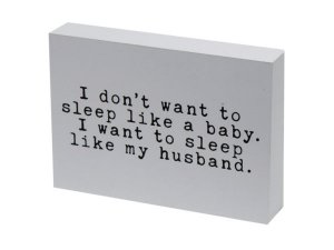 Bulk AC329 7quot; X 5quot; Sleep Like My Husband Box Decor