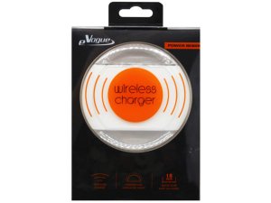 Bulk AC413 Evogue Metal Wireless Charger Pad In White