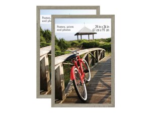 Bulk BJ570 2 Pack 24quot; X 36quot; Museum Poster Photo Frame With Bar