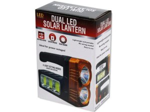 Bulk GA042 Dual Led Light Source Solar Lantern