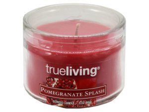 Bulk AB896 True Living 3oz Pomegranite Splash Scented Candle