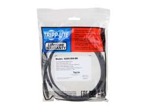 Tripp 3Q6110 Cat6 Gigabit Molded Patch Cable Rj45 M-m 550mhz 24 Awg Bl