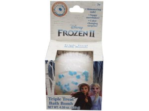 Bulk AB802 Disney Frozen Ii Triple Threat Color Changing Bath Bomb Wit