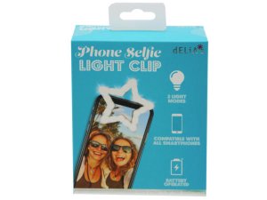 Bulk AB870 On-the-go Led Selfie Light In Clip-on Star Design